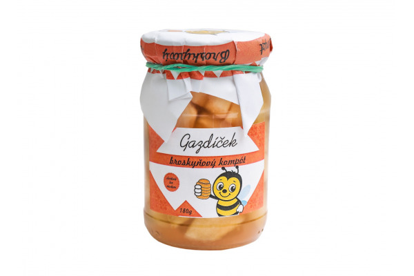Gazdíček broskyňový kompót 180g