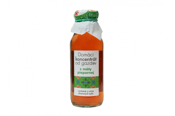Domáci koncentrát mätový od Gazdov 300 ml